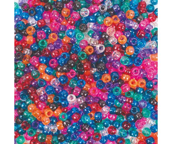 PlayBox: Prozirni set šarenih glitter perli od 1000 komada