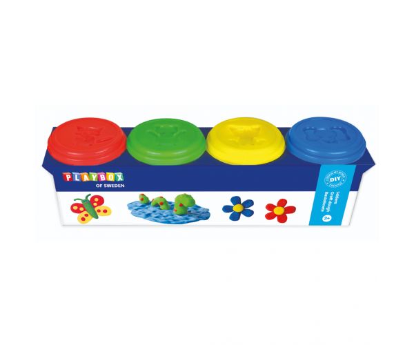 PlayBox: Šareni set od 4 komada gline
