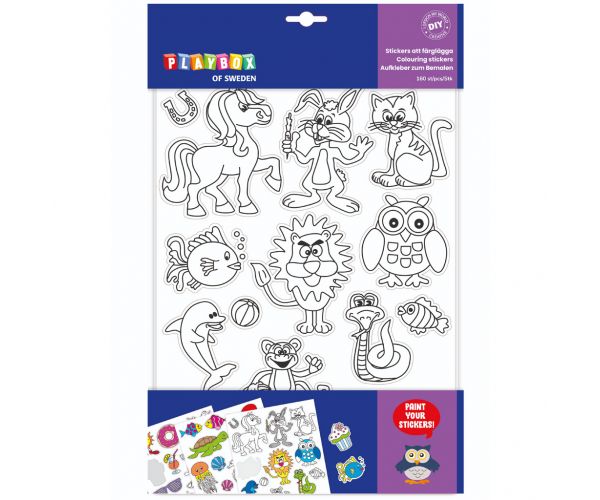PlayBox: Set bojanki s 160 naljepnica