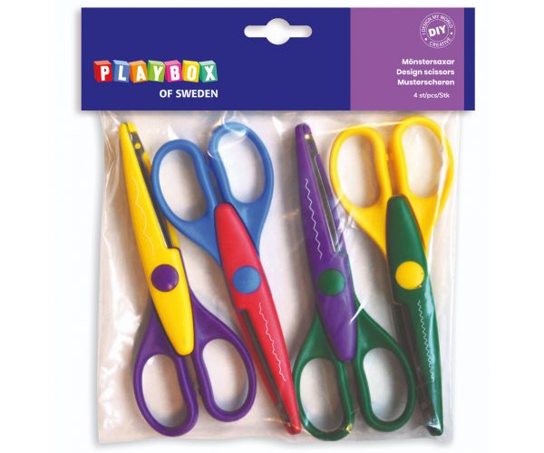 PlayBox: Set cik-cak škara s 4 komada
