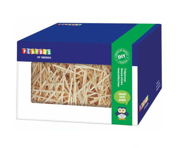 PlayBox: Set drvenih štapića u kutiji 350 grama