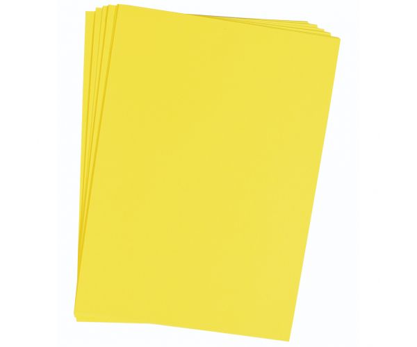 PlayBox: Set limun-žutog kartona A4, 25 komada, 180g