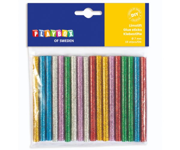 PlayBox: Set nadopuna za ljepilo s glitterom, 18 komada, 7mm