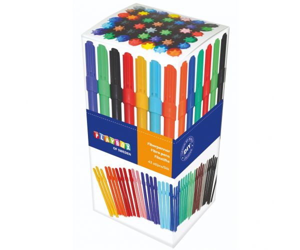 PlayBox: Set od 42 šarene tanke flomaster
