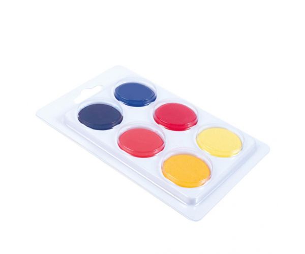 PlayBox: Set od 6 boja za vodenih boja s diskovima od 30 mm