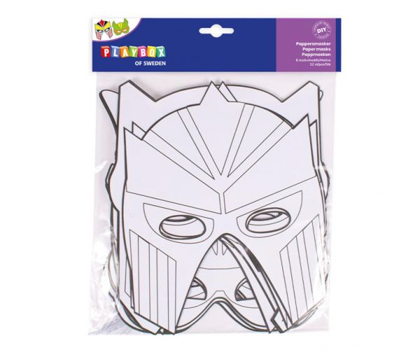 PlayBox: Set papirnatih maski superjunaka od 12 komada