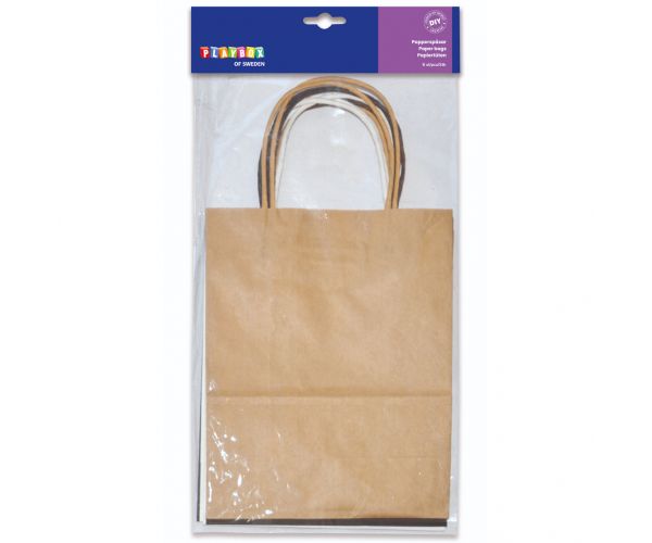 PlayBox: Set papirnatih vrećica u raznim bojama, 6 komada, 19x24,5x10 cm