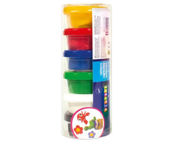 PlayBox: Set šarenih glina u posudama 6x14 grama