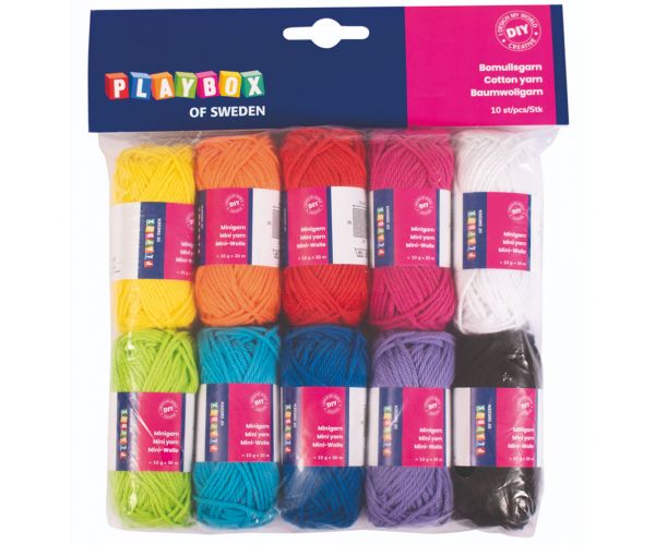 PlayBox: Set šarenih pamučnih konaca 10x10 grama