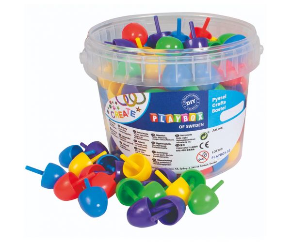 PlayBox: Set šarenih velikih mozaik gumbića od 125 komada u vrećici, 2 cm