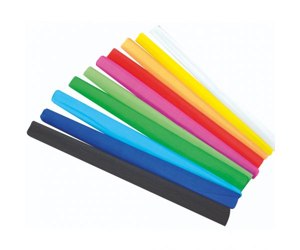 PlayBox: Set šarenog krep papira od 10 komada, 50x200 cm