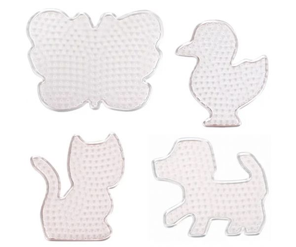 PlayBox: Set životinjskih podloga za 5 mm MIDI perle za peglanje, 4 komada