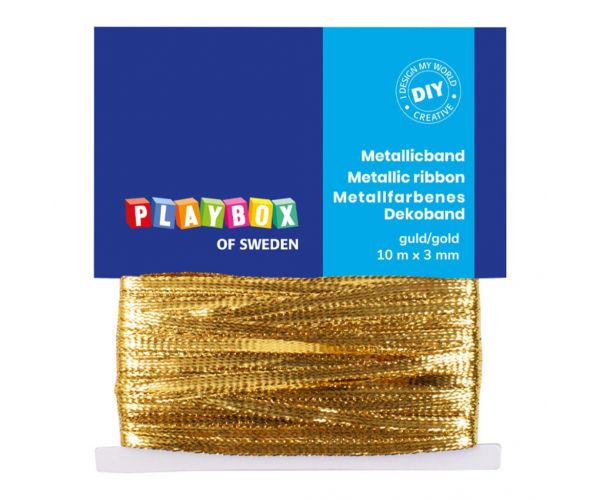 PlayBox: Srebrna metalik traka 10m x 3mm