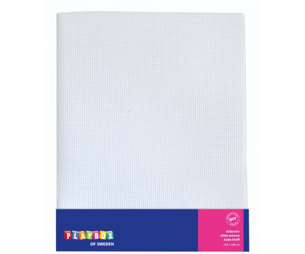 PlayBox: Tkanina za vezenje bijele boje 120x100cm