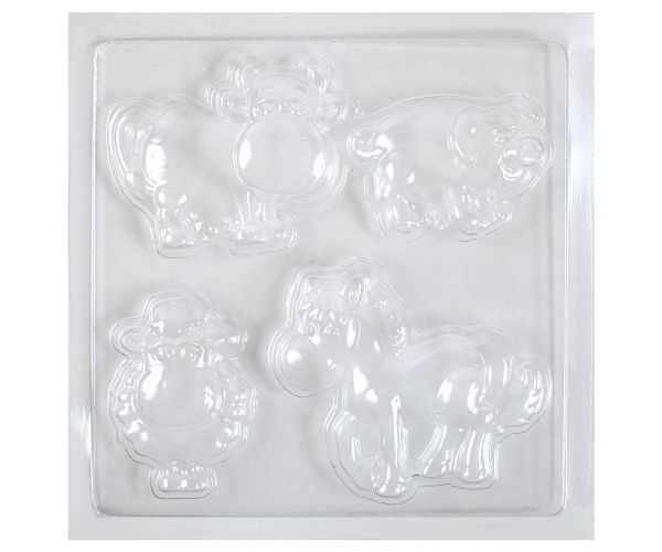 PlayBox: Životinje na farmi, kalup za odljev od gipsa, 17x17 cm