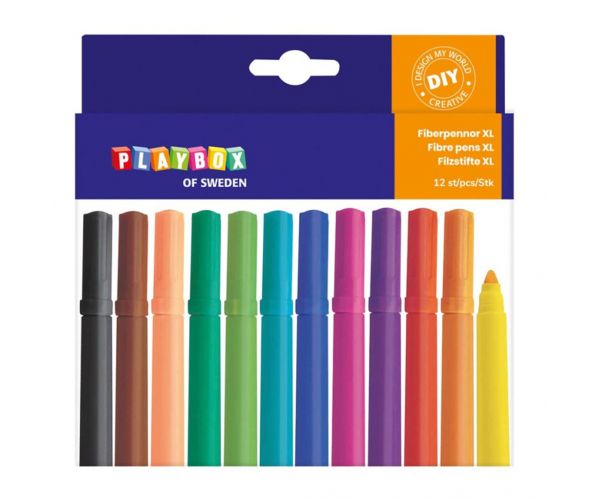 PlayBox: set flomastera od 12 komada, 1,5 mm