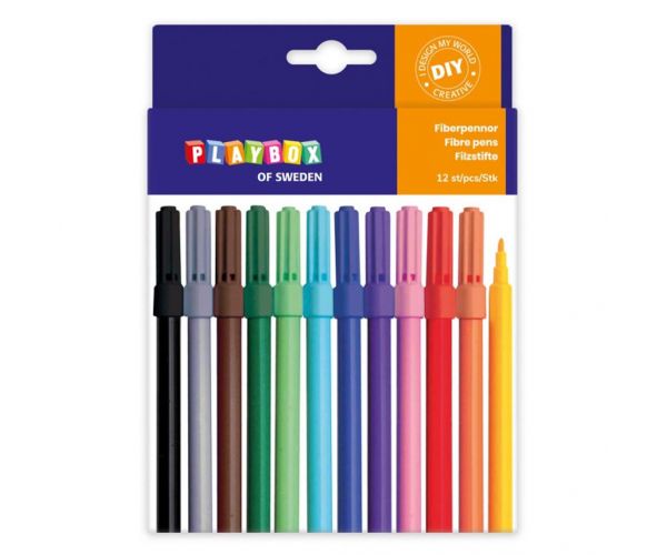 PlayBox: set flomastera od 12 komada, 1mm