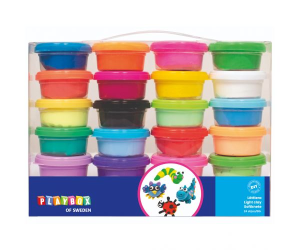 PlayBox: set od 24 komada zračno sušeće gline