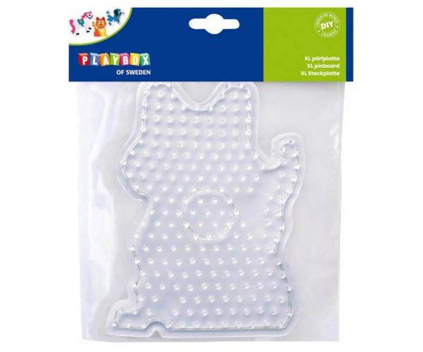 Playbox: XL vasalható gyöngy alaplap – 1 darab (cica, kutya vagy ló forma)