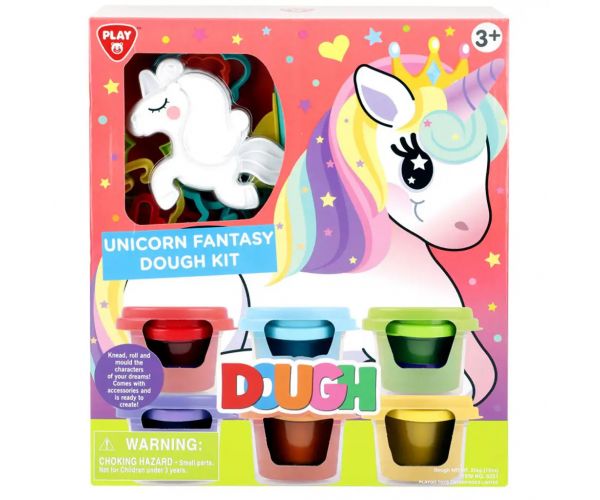 Playgo: Unikornis színes gyurma szett 6x56g