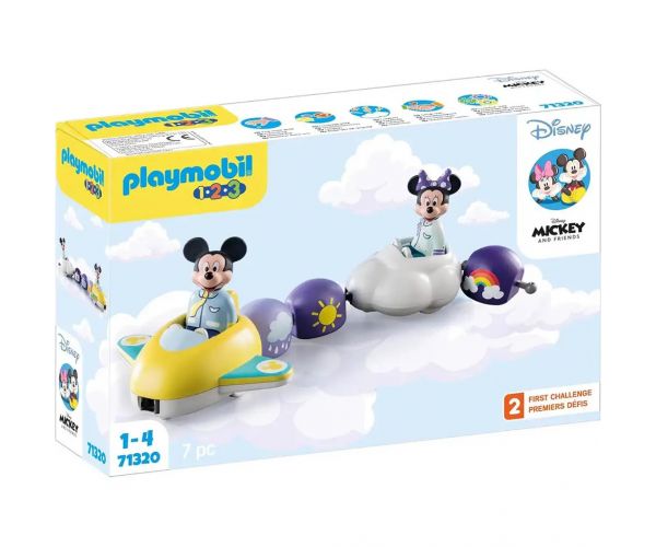 Playmobil 1.2.3 & Disney: Mickey és Minnie egér felhőrepülővel (71320)