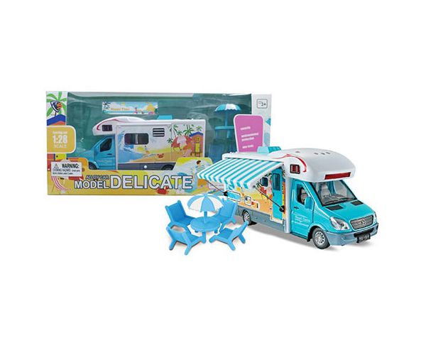 Plavi Delicate mali automobil sa funkcijom 1/28