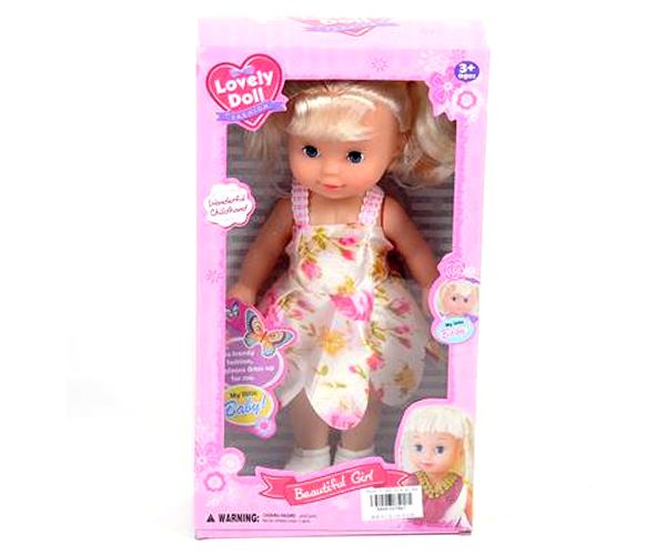 Plavokosa lutka u ljetnoj haljini 26cm