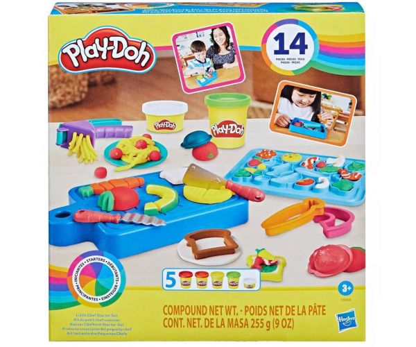 Play-Doh: Little Chef set plastelina s 5 staklenki plastelina i priborom 255g - Hasbro