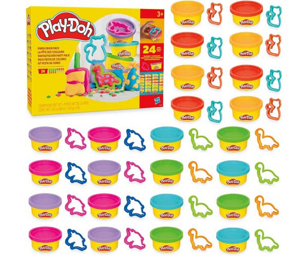Play-Doh: Paket za zabavu s 24 komada plastelina i dodacima - Hasbro