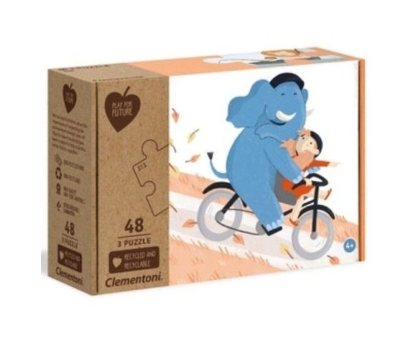 Play for Future: Budi mi prijatelj puzzle 3x48kom - Clementoni