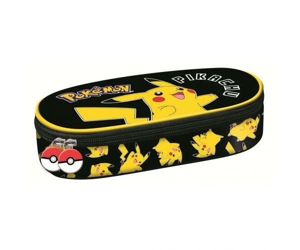 Pokémon Pikachu ovalna pernica 23x9,5x6 cm