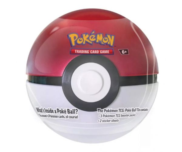 Pokémon TCG 2024 Poké Ball Tin – Pokéball alakú fémdoboz 3 boosterrel több változatban