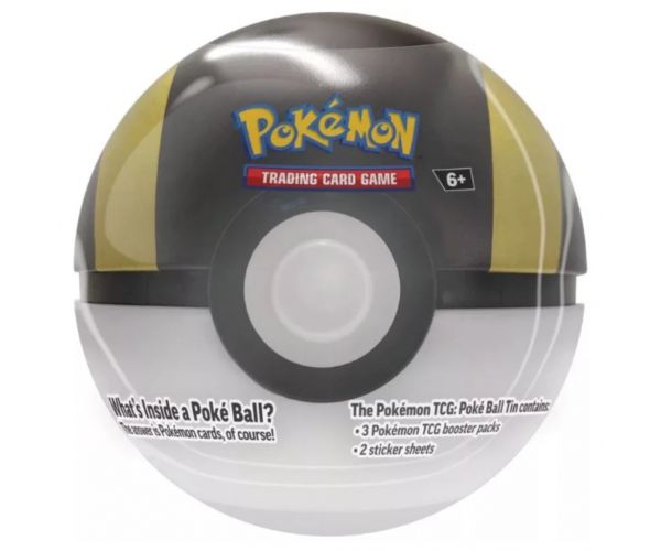 Pokémon TCG 2024 Poké Ball Tin – metalna kutija u obliku Pokéballa s 3 boosterima, u više varijanti