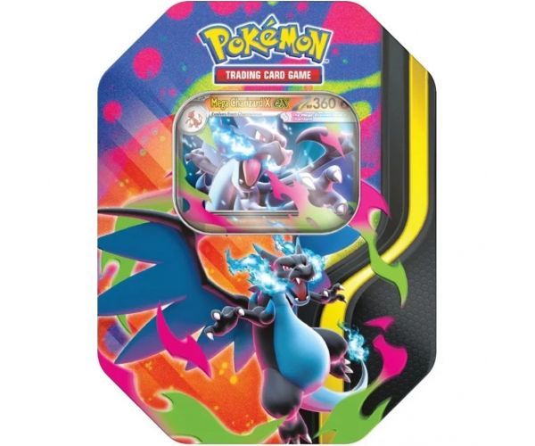 Pokémon TCG: Mega Charizard Tin paket karata u metalnoj kutiji, u dvije varijante, 1 kom
