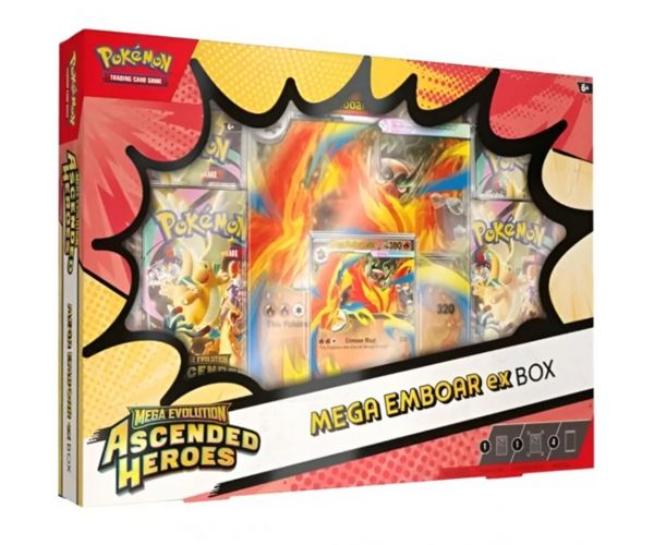 Pokémon TCG : Mega Evolution - Ascended Heroes - Mega Emboar ex Box