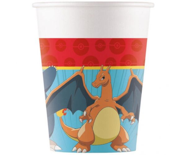Pokémon papír pohár 8db-os szett 200ml