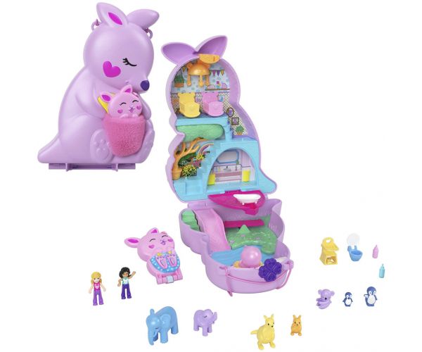 Polly Pocket igraći set torba s motivom kengura - Mattel