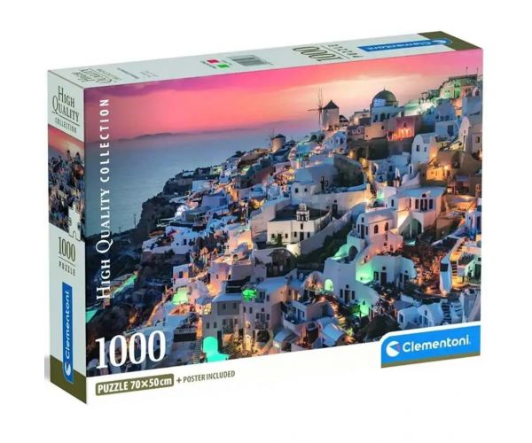 Csodás Santorini HQC 1000db-os puzzle - Clementoni