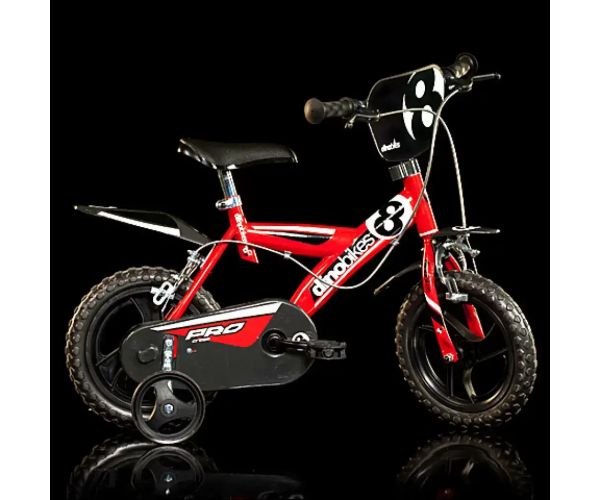 Pro piros színű gyerek bicikli 12-es méretben - Dino Bikes kerékpár