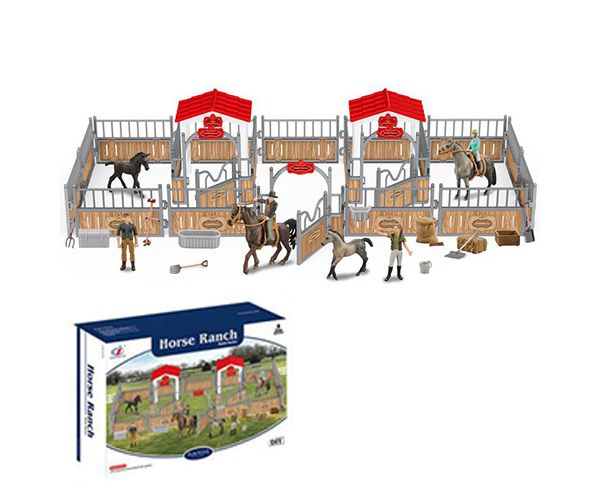Premium početni komplet za jahanje konja Horse Ranch sa figurama, ogradom i dodacima