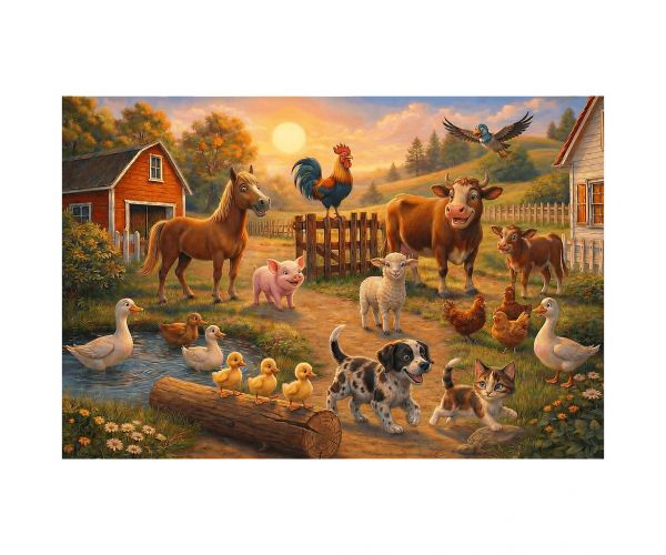 Prijatelji na farmi puzzle od 100 dijelova - Trefl