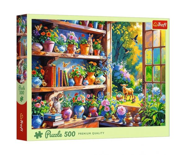 Tavaszi reggel a virágos házban – 500 db-os puzzle – Trefl