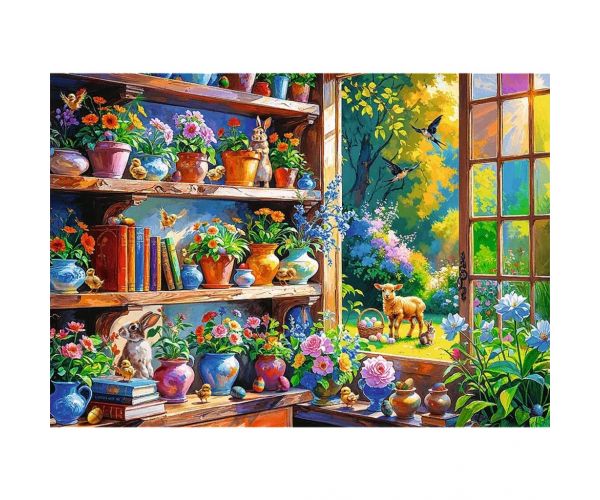 Proljetno jutro u cvjetnoj kući – puzzle od 500 dijelova – Trefl