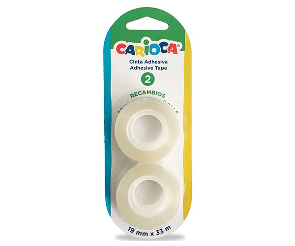 Prozirni selotejp 1,9cmx33m 2kom - Carioca