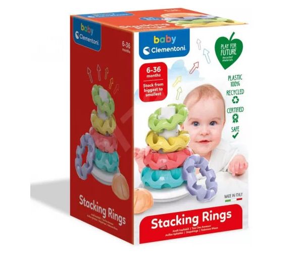 Prsten piramida od 100% reciklirane plastike - Clementoni baby