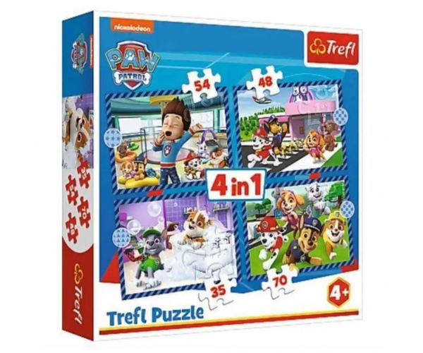 Mancs őrjárat 4 az 1-ben 70-54-48-35db-os puzzle - Trefl