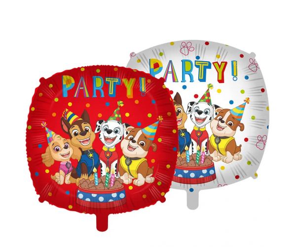 Psići u ophodnji: Dvostrani kvadratni folijski balon 46 cm