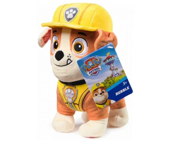 Mancs őrjárat: Rubble plüss figura 17cm - Spin Master