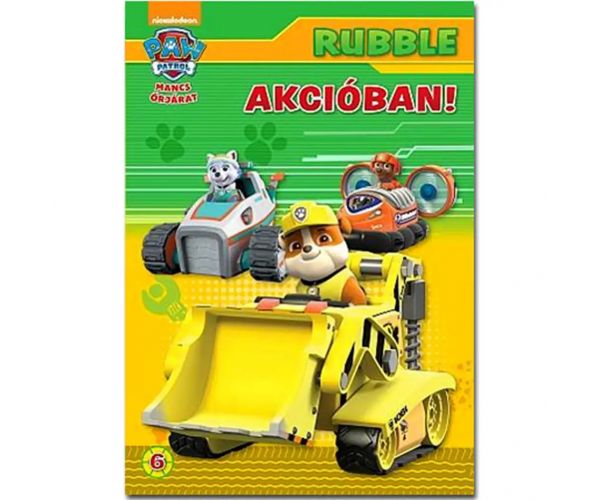 Mancs Őrjárat: Rubble akcióban! foglalkoztató könyv