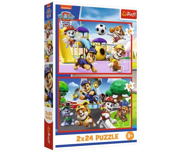 Mancs Őrjárat egy játékos nap 2x24db-os puzzle - Trefl